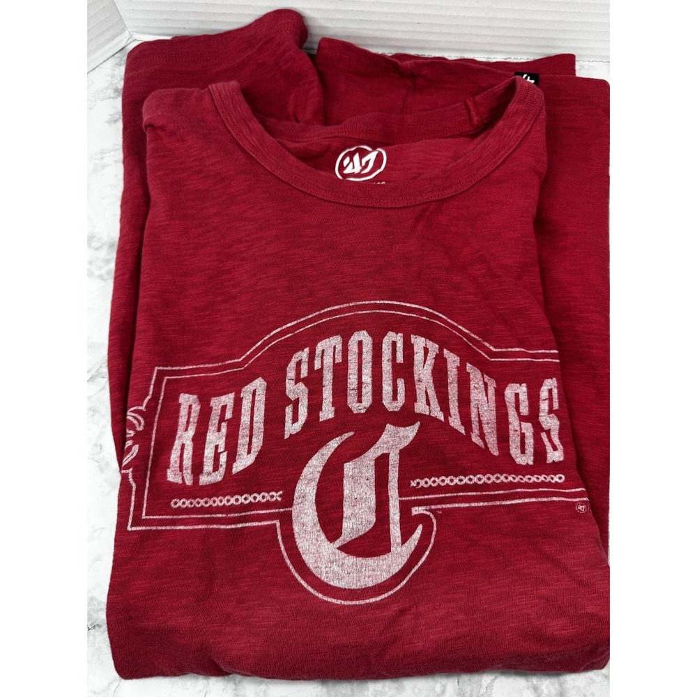 47 Brand Rally House CINCINNATI REDS T-Shirt Size 2XL RED GRIT VINTAGE STYLE